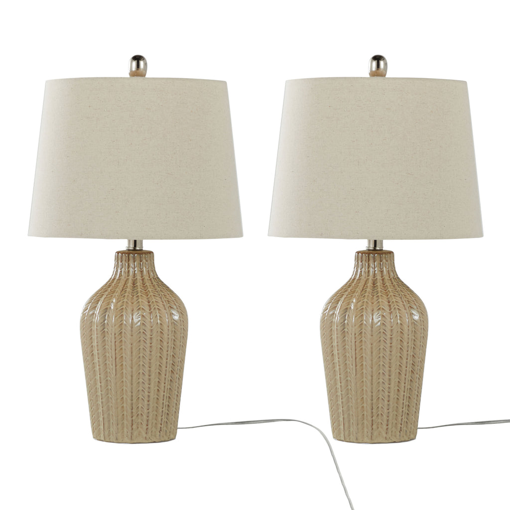 Rockwell 23" Contemporary Ceramic Table Lamp in Cuban
