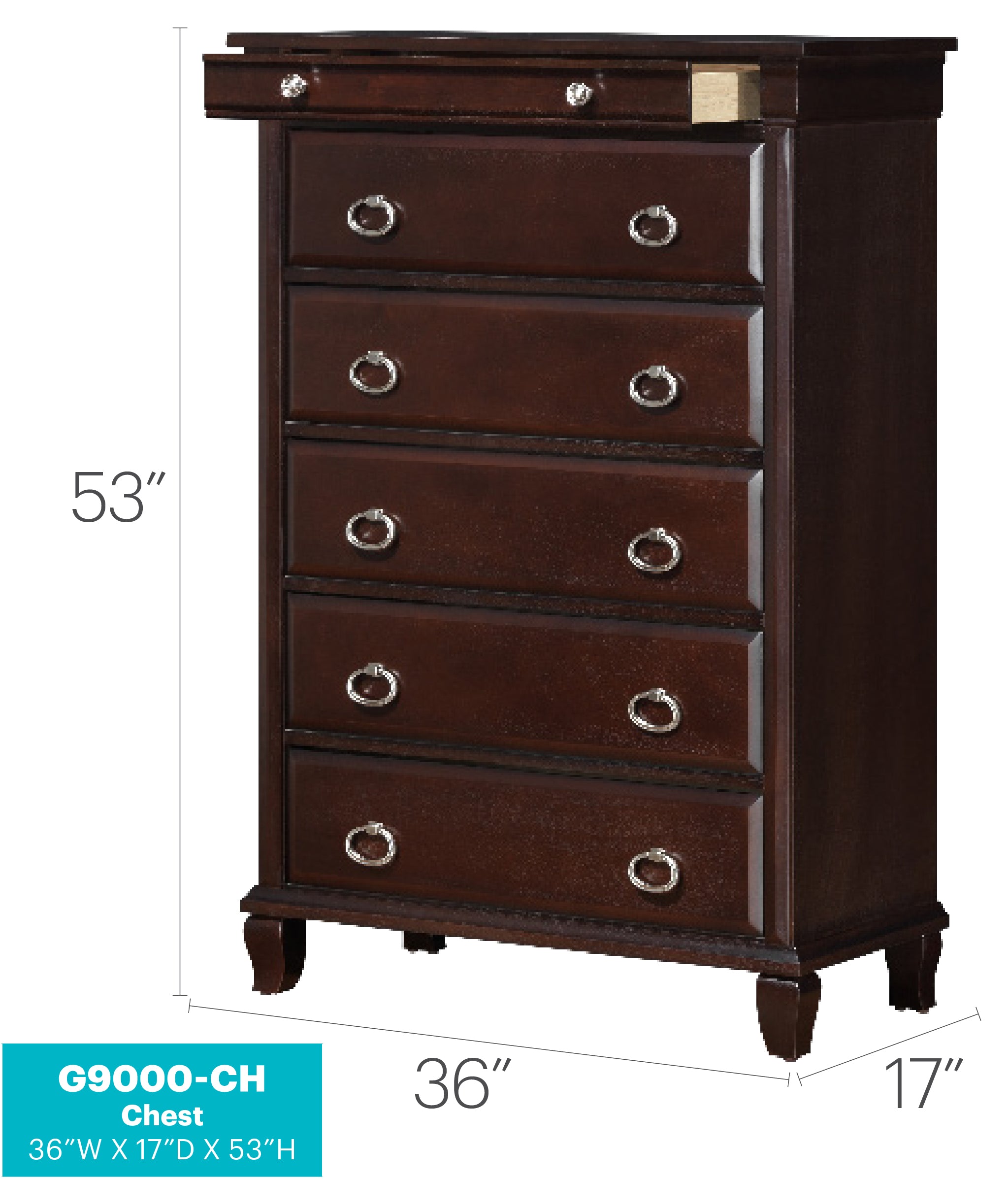 Triton G9000-CH Chest in Cappuccino