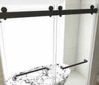 Frameless Double Sliding Soft-Close Shower Door - Matte