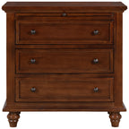 U_STYLE 27.6'' Nightstand with Pine Wood Veneer