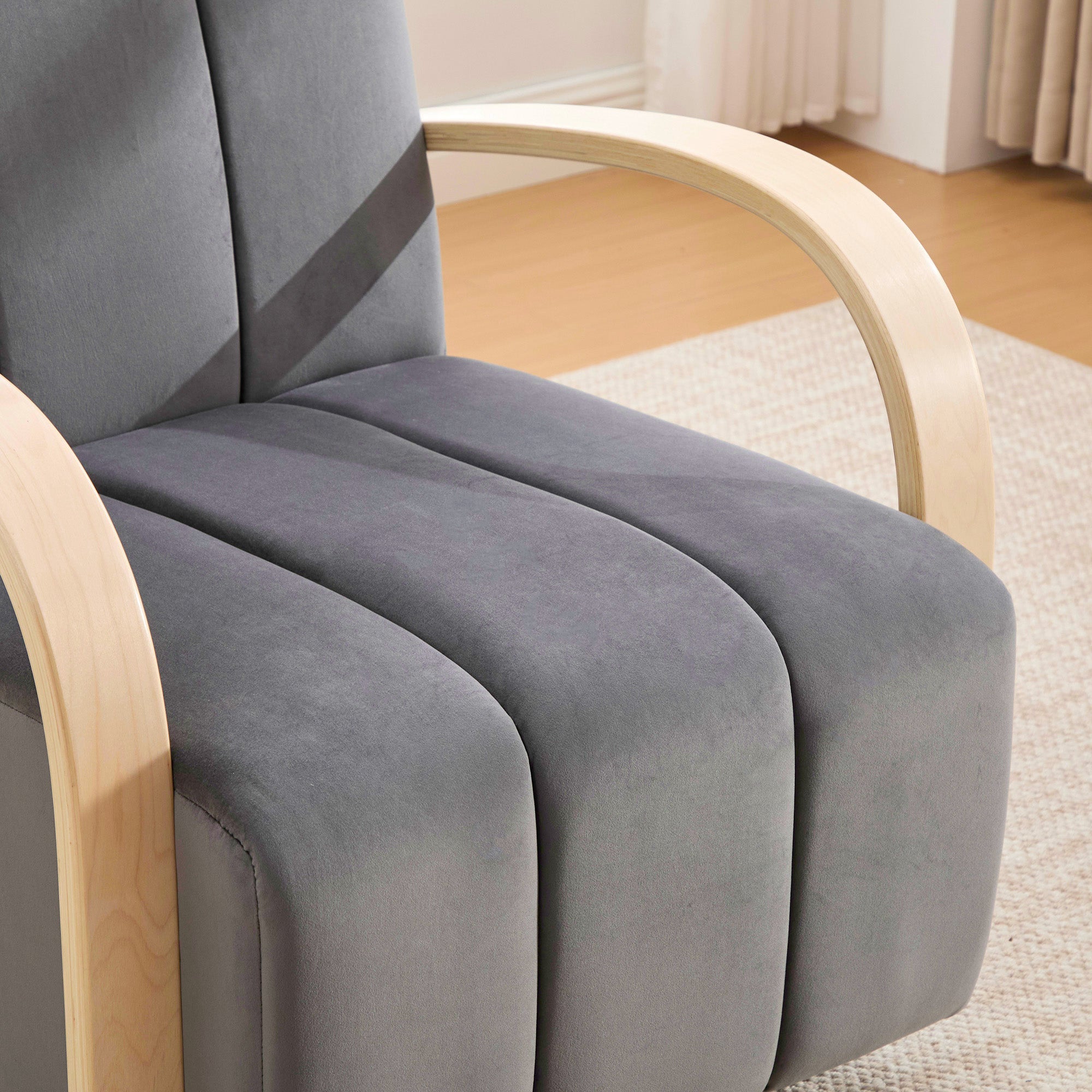 30.7"W Upholstered 360° Swivel Accent Chair
