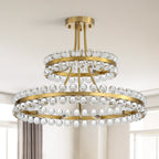 27-Inch Luxury Crystal Ball Chandelier