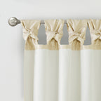 Twist Tab Lined Window Curtain Panel Champagne