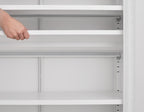Grid Double Door Shoe Cabinet