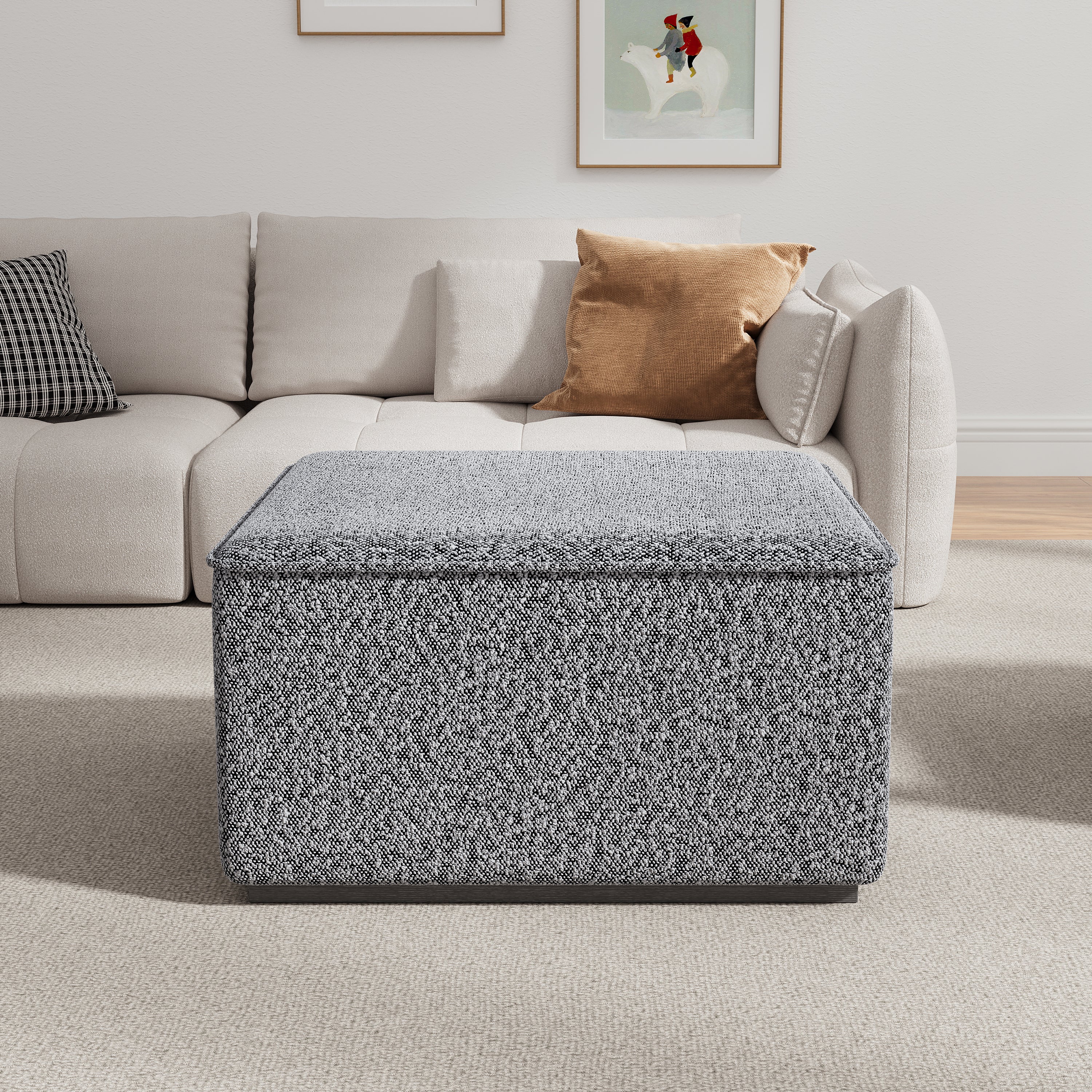 Square Upholstered Ottoman