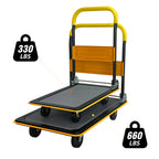 Flatbed Cart with 330lbs Heavy Duty Capacity