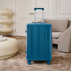 3-Piece ABS Spinner Wheel Luggage Set in Dark Blue
