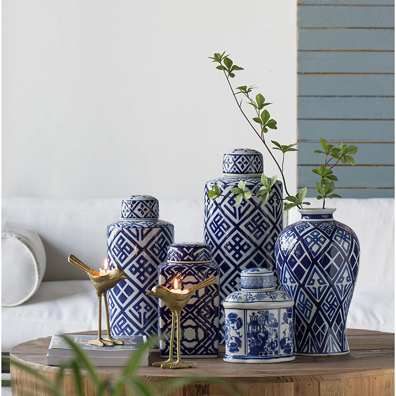 D6.3x13.8" Valora Ceramic Jar