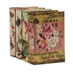 Set of 4 Nature Lover's Book Boxes with Floral Designs