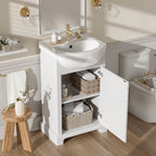 20-Inch Bathroom Vanity with Ceramic Sink