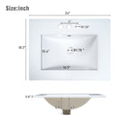 24-Inch Bathroom Vanity Cabinet with Ceramic Sink