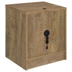 Geary Mango 2-Drawer Nightstand with LED Lights and USB