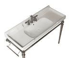 VICI 48" Bathroom Ceramic Basin with 3 Pre-drilled Holes