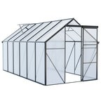 6x12 FT Polycarbonate Greenhouse with Raised Base