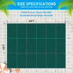 Inground Pool Safety Cover, 16x32ft Rectangle Winter Cover