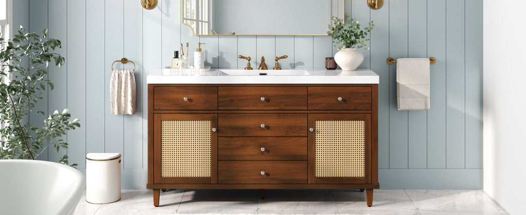 60" Bathroom Vanity with SMC Sink