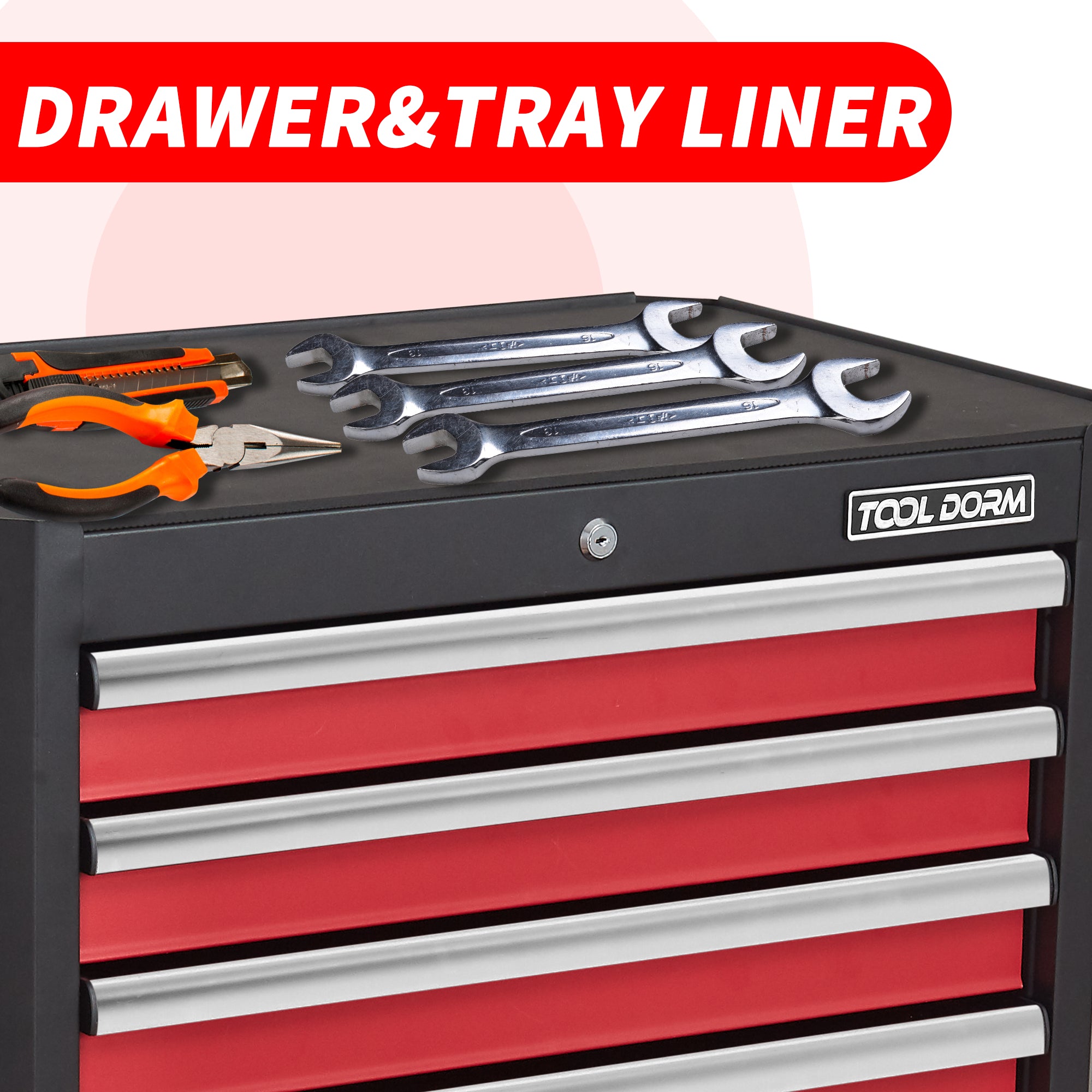 7-Drawer Rolling Tool Chest with Locking Wheels