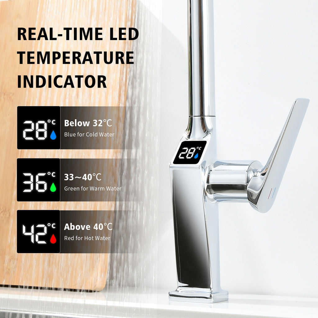 Touchless Chrome Kitchen Faucet