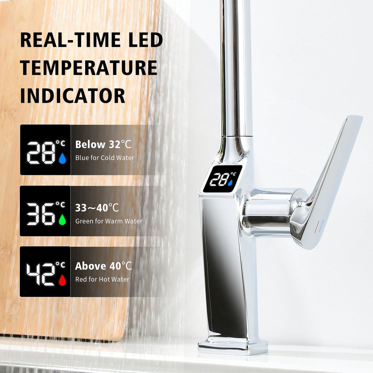 Touchless Chrome Kitchen Faucet