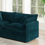 Oversize 3-Seater Sofa with Ottoman for Living Rooms