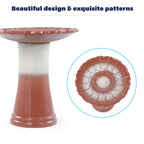 Handmade Glazed Ceramic Bird Bath