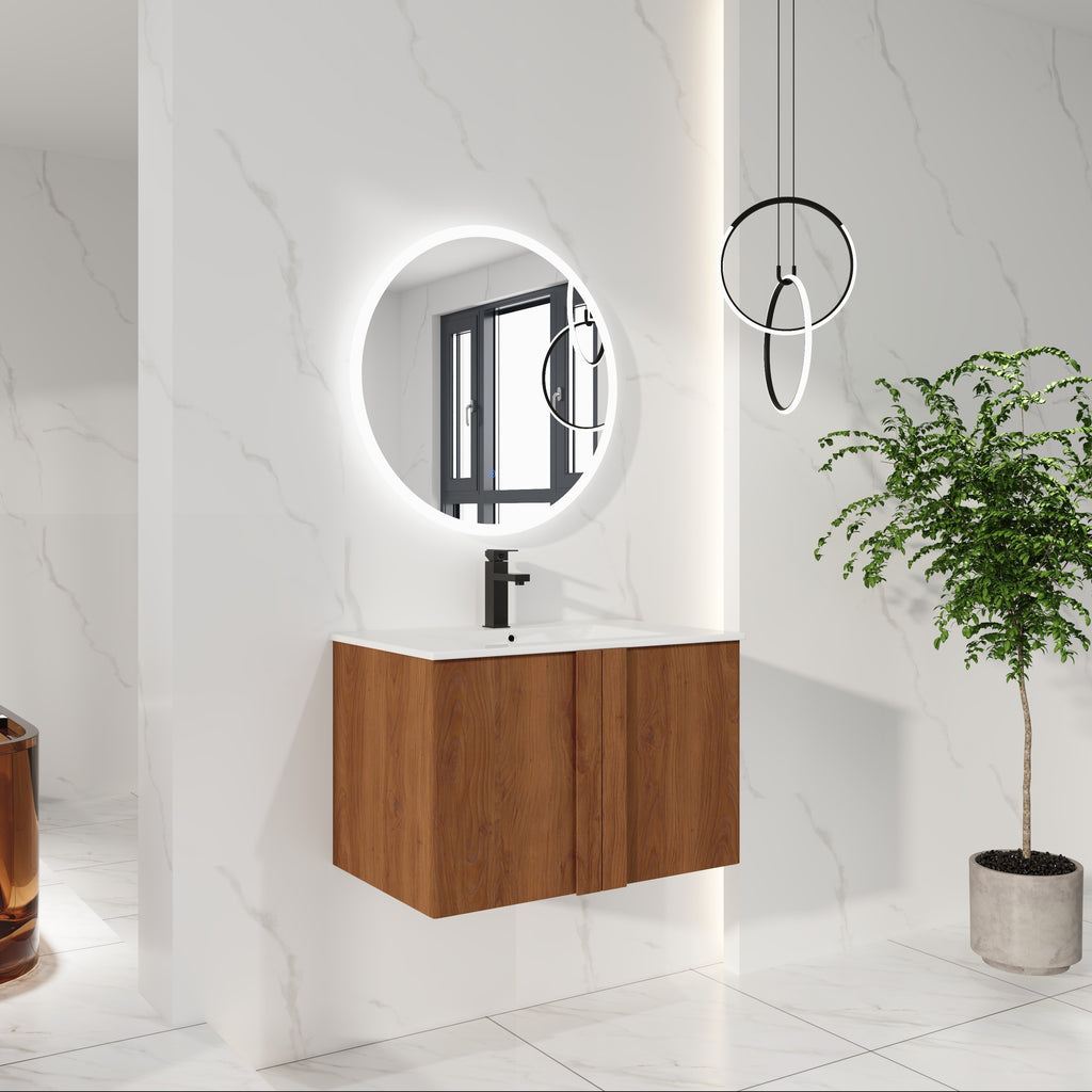30" Wall-Mounted Bathroom Vanity with Sink Combo