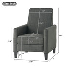 27.5" Push Back Recliner Chair