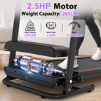 Folding Treadmill with Incline 2.5HP Electric Treadmill for Home