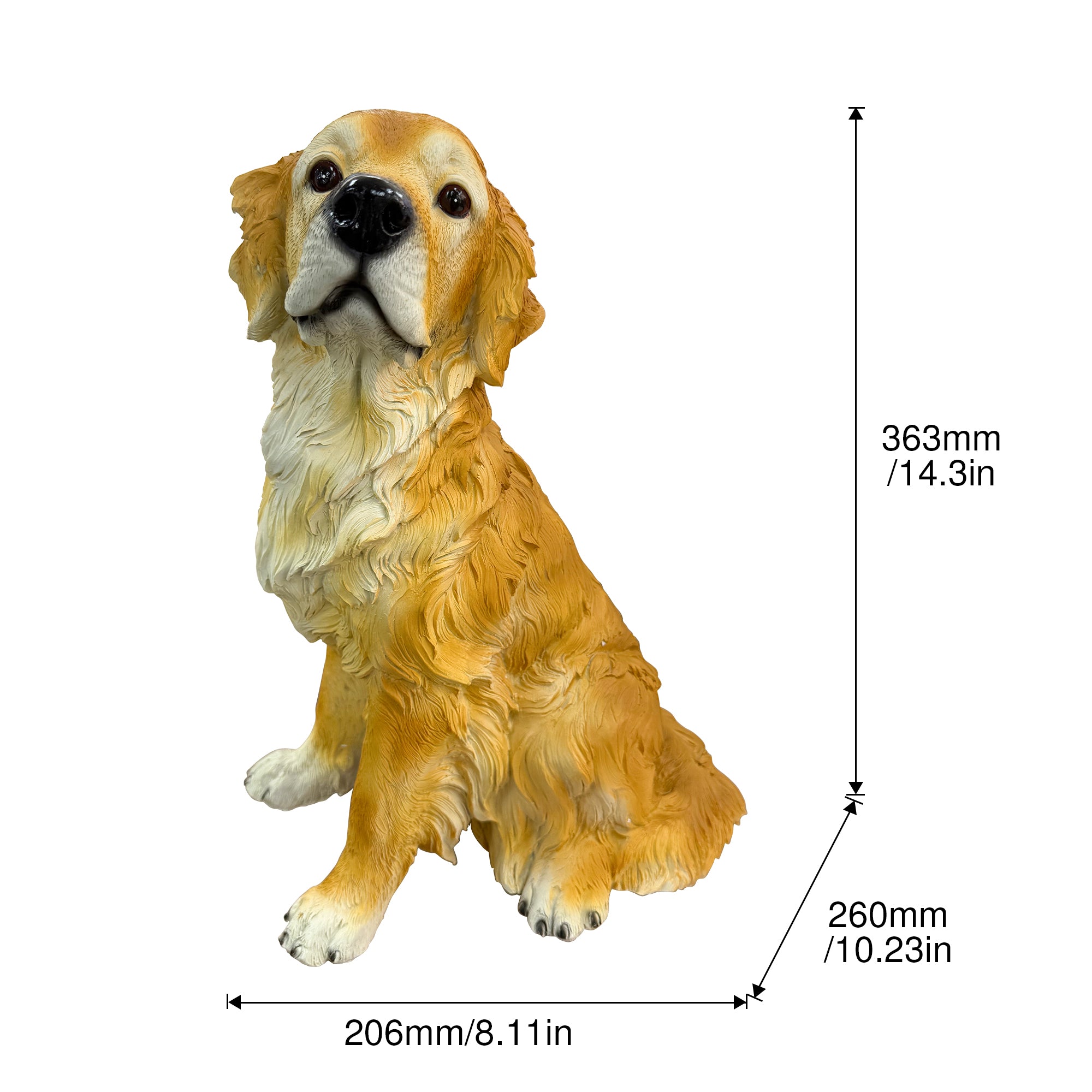 Golden Retriever Garden Statue