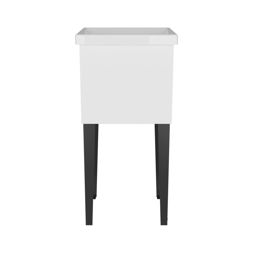 Bari Freestanding and Compact Plastic Laundry Utility Sink