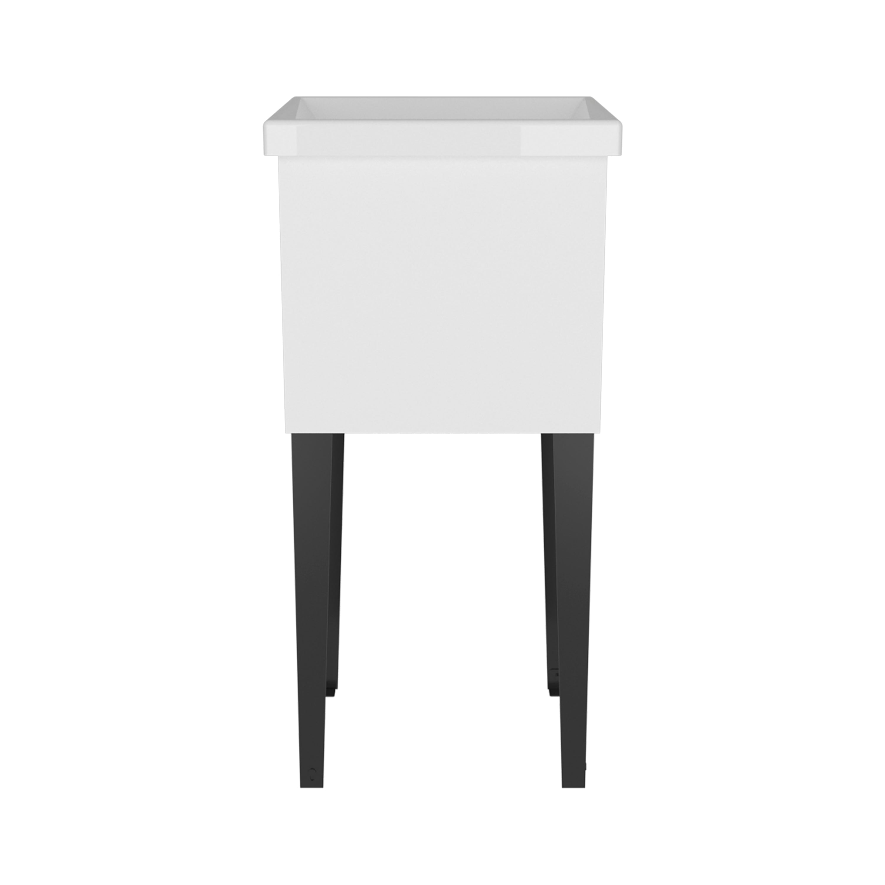 Bari Freestanding and Compact Plastic Laundry Utility Sink
