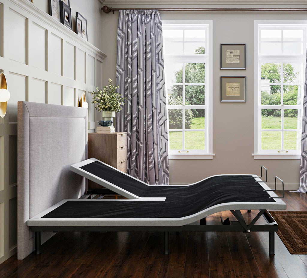 BTX4 Split Top King Adjustable Bed Base With Head and Foot Position Adjustment