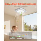 Bathroom Exhaust Fan with RGB Lights