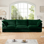 Modern 3 Seater Slipcovered Sofa Couch
