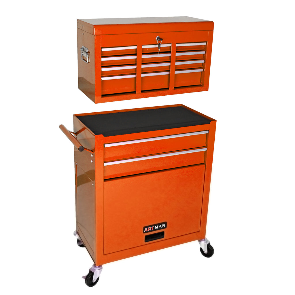 High Capacity Rolling Tool Chest with Wheels and Drawers