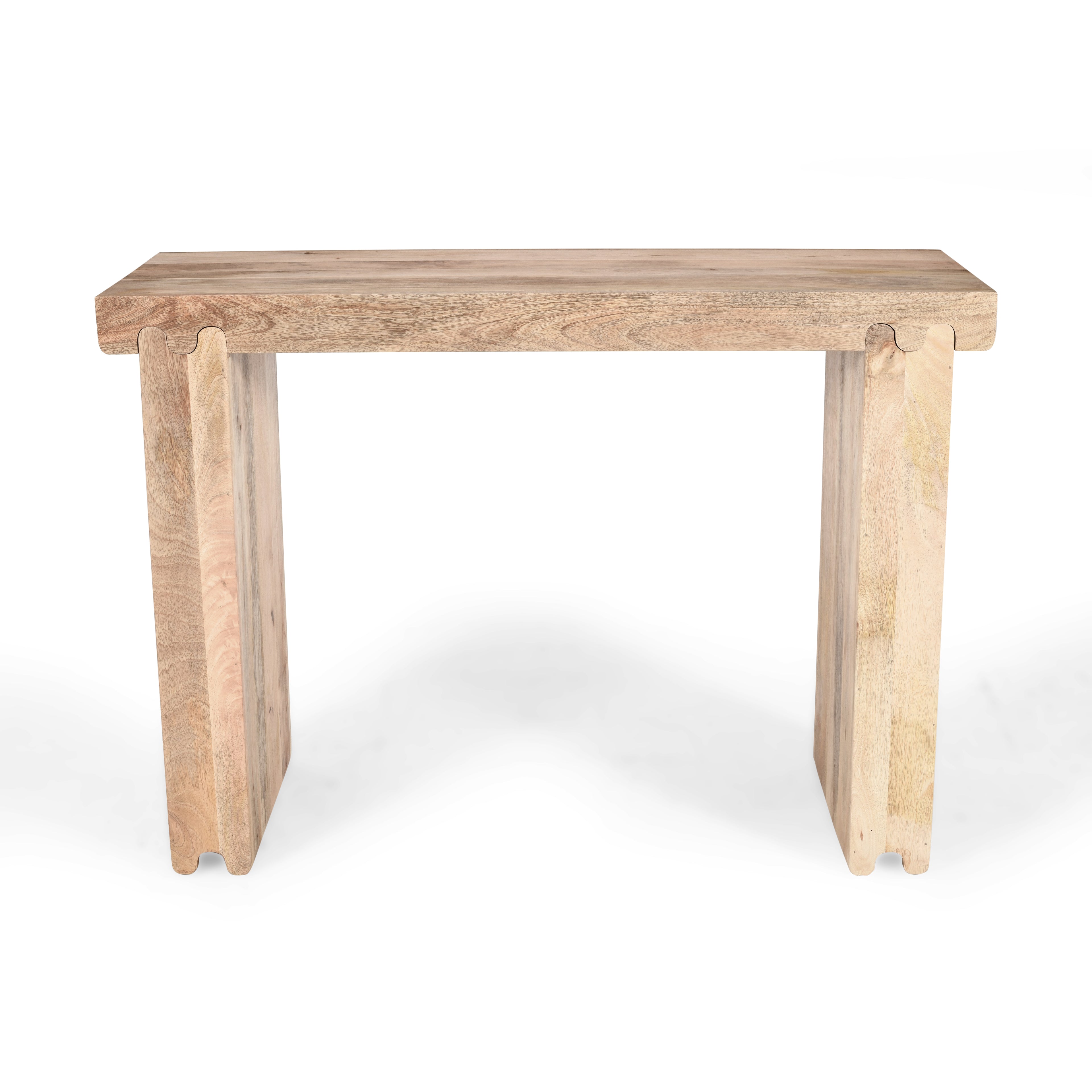 TREXM Farmhouse Mango Wood Console Table