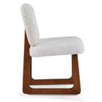 Dining Chair Set of 2, Plush Fabric Upholstered Dining Chairs