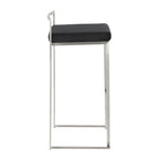 30" Contemporary Stackable Barstool Set of Three