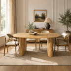 70.8" Oval Kitchen Table for 4-8 Persons