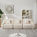 123.2-Inch Modern Luxury Curved Corner Sectional Sofa