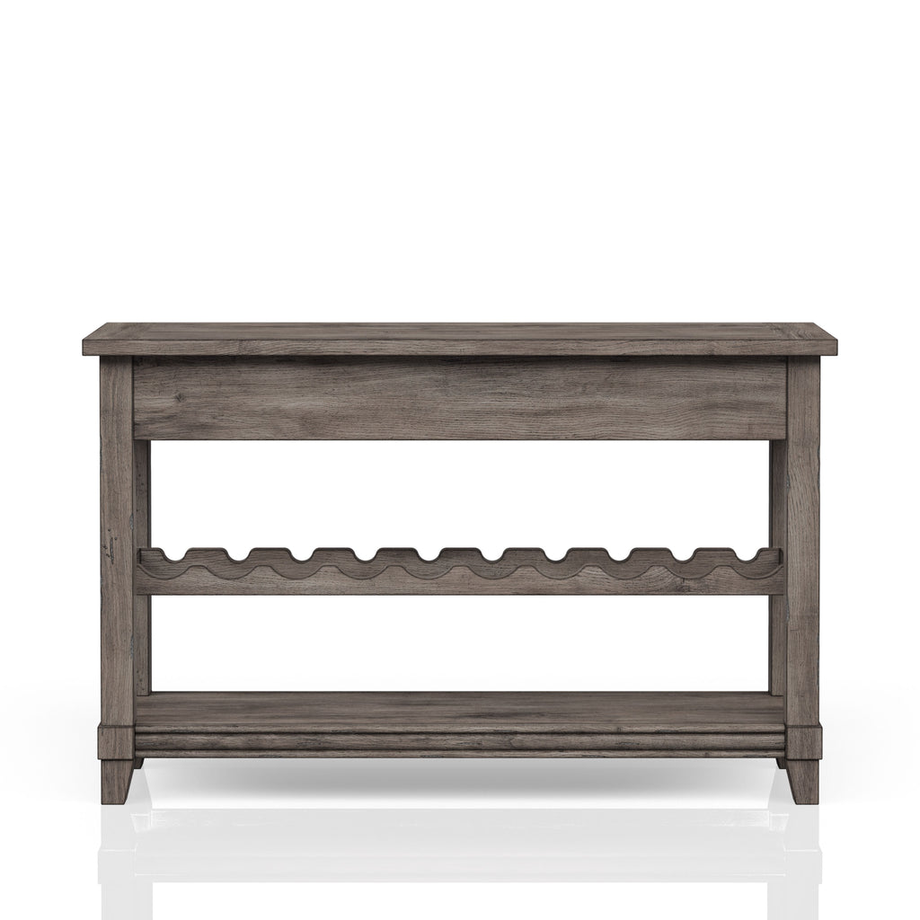 Console Table With Wine Bottle Storage & Storage Drawers