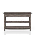 Console Table With Wine Bottle Storage & Storage Drawers