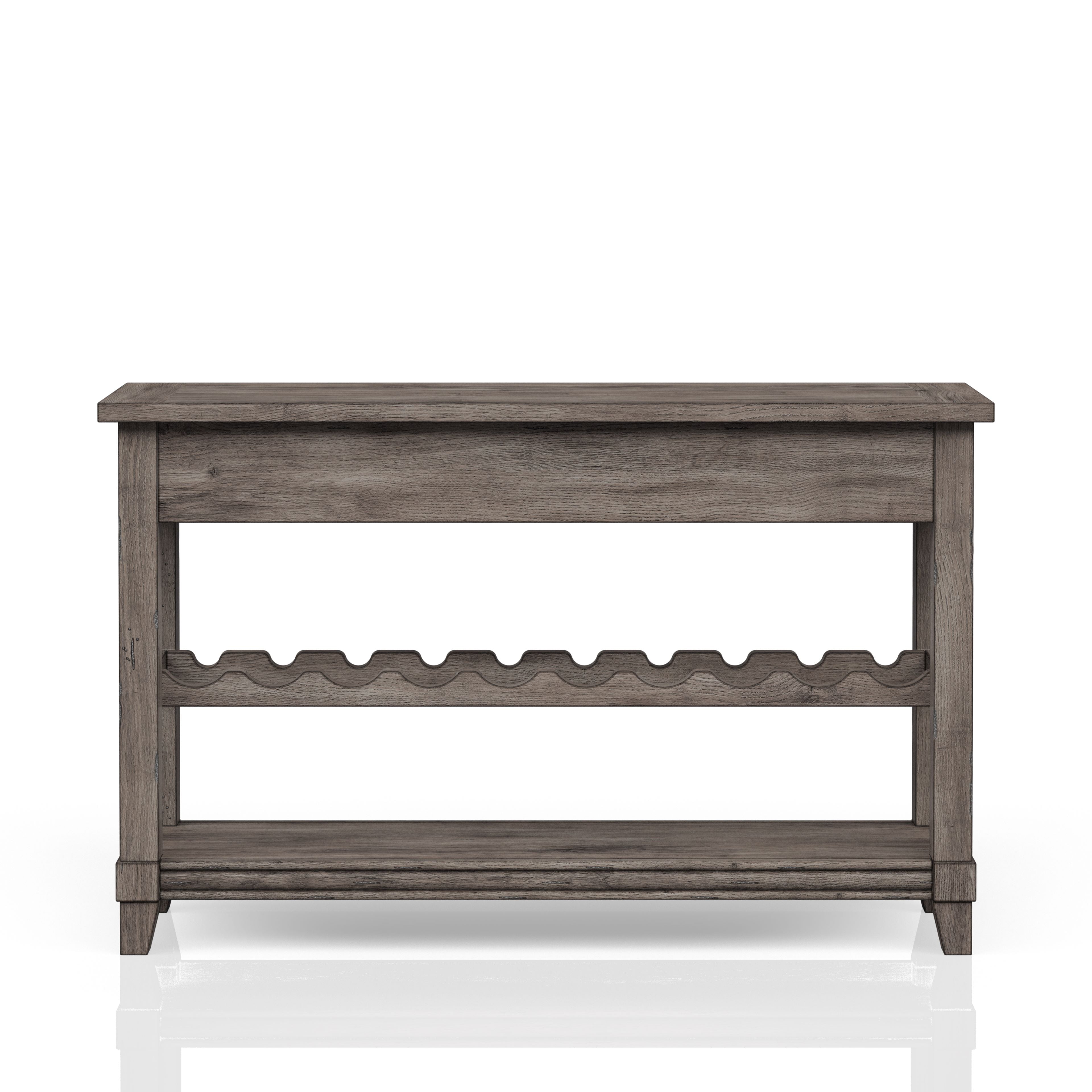 Console Table With Wine Bottle Storage & Storage Drawers