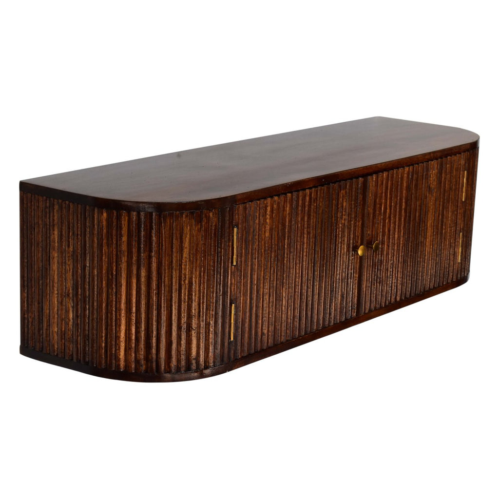 Solid Wood Chunky Chestnut Floating Bedside
