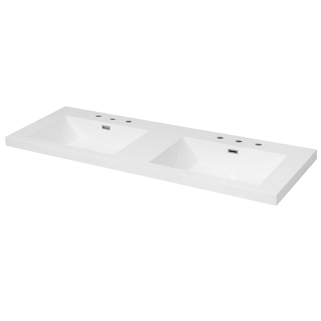 60" Resin Basin for Bathroom Vanity
