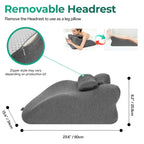 Ergonomic Spinal Posture Support Bed Pillow - Grey