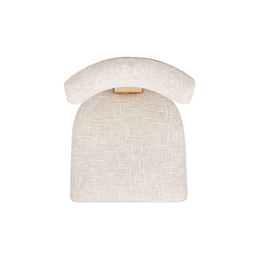 Louise Split Back Upholstered Dining Side Chair, Set of 2, Travertine