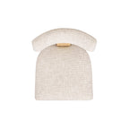Louise Split Back Upholstered Dining Side Chair, Set of 2, Travertine