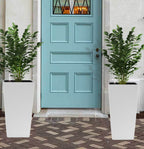 Indoor/Outdoor Modern Faux Rattan Design Square Planter