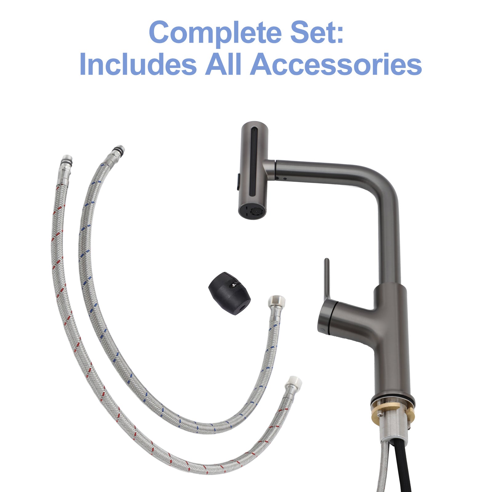 360° Pull-Down Kitchen Faucet with 4 Spray Modes